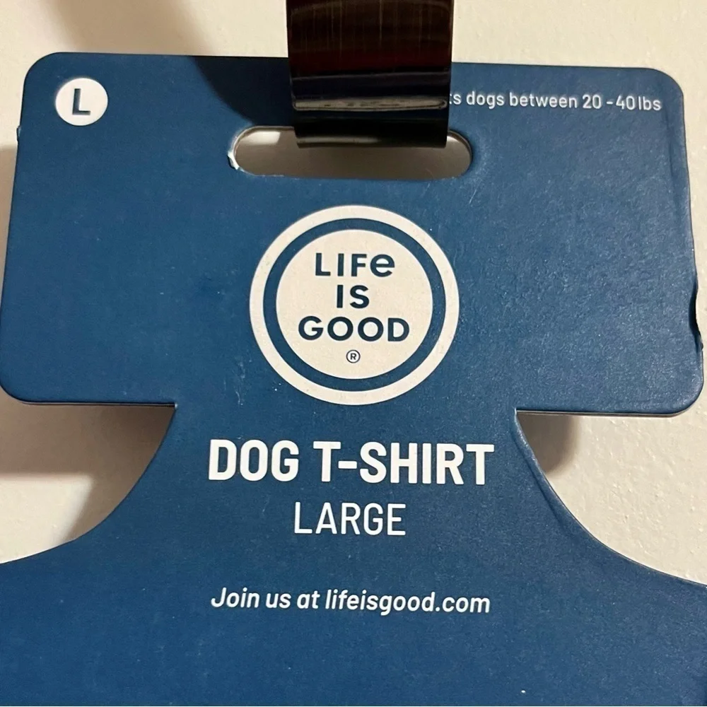 NWT New “LIFE IS GOOD” Have a Nice Daisy Large Dog shirt. Dogs 20-40 lbs.